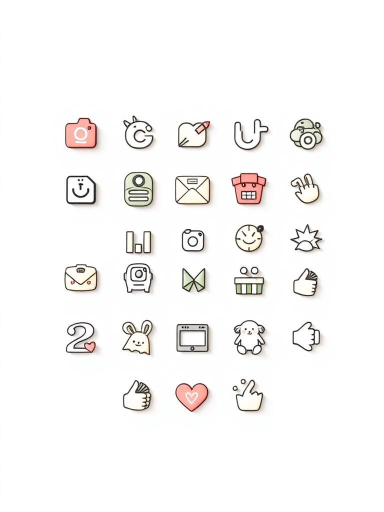 SNS アイコン フリー 素材💯 おしゃれアイコン発見！